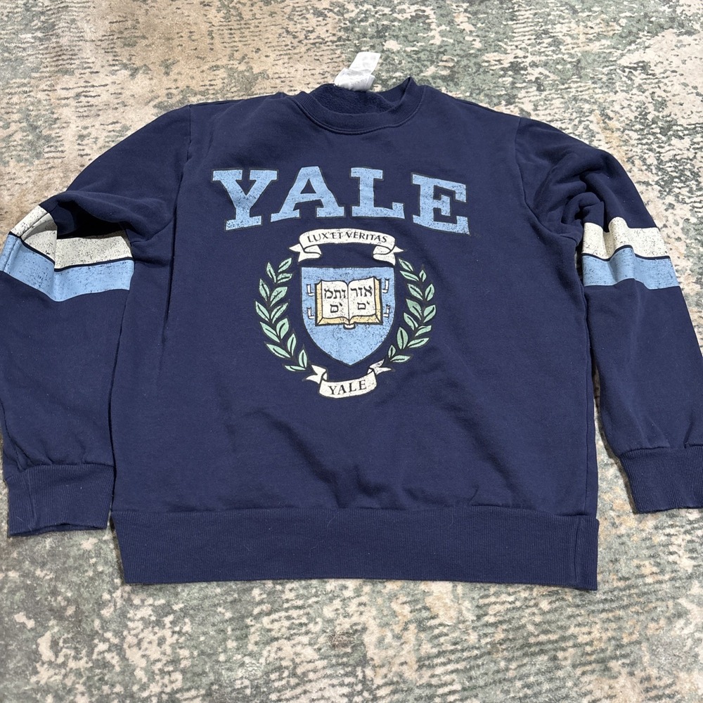 2023 Yale Sweatshirt XS Men's Lux Et Veritas Blue